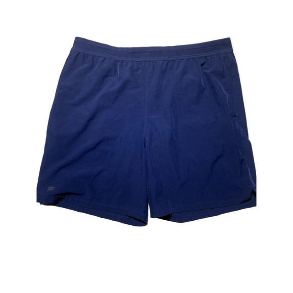 Fabletics Mens L Navy Blue Lined Stretchy Swim Shorts - Picture 1 of 7